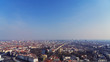 © Armin Staudt - aerial view panorama of Berlin with blue sky