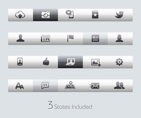 Wall Mural - social web // classic toolbars