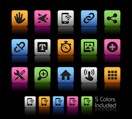 Wall Mural - system icons interface // colorbox series