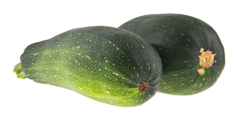 zucchini isolated on white background. As an element of packaging design