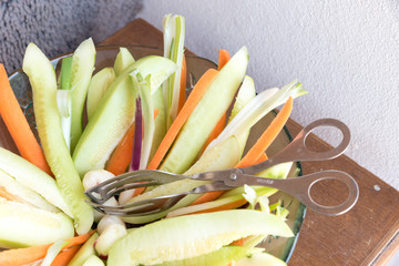 Sticker - Carrots and fresh cucumbers