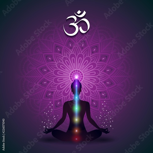 Fototapeta Yoga Mandala Violet