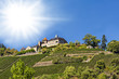 Schloss Eberstein in Gernsbach unter der strahlende Sonne
