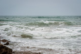 Fototapeta Morze - Saaidia Beach and waves
