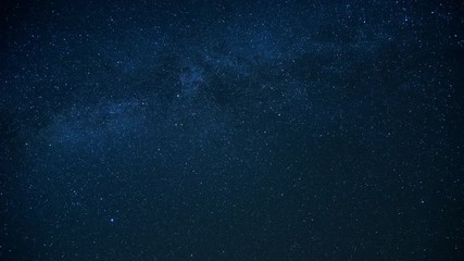 Wall Mural - the milky way moving across the night sky, stars time lapse