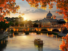 Autumn Evening And Vatican