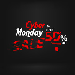 Poster - Cyber Monday Sale Banner Ad Vector Template Design