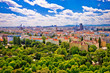 Vienna cityscape from Prater fun park view