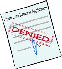 Green Card Renewal Application On The Stamp Denied