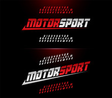 Sport Modern Alphabet And Number Fonts. Motor Sport Racing Typography Italic Font. Vector Illustrator