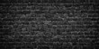 black wall of bricks, high quality background for design solutions