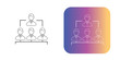 business and organization management icons with gradient style