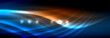 © antishock - Liquid neon flowing waves, glowing light lines background