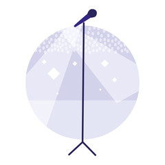 Canvas Print - microphone icon image