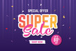 © Zein Akhmad - Super Sale Banner Template. Sale Banner Design. Abstract Sale Banner.