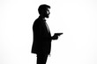 © SHOTPRIME STUDIO - silhouette of a man with a gun on a light background