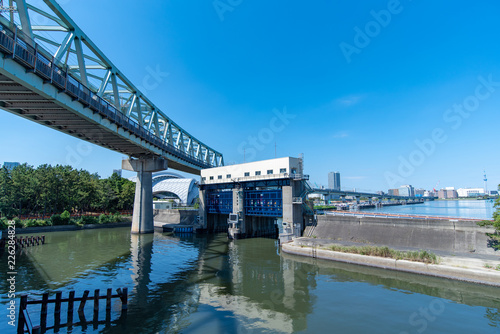あけぼの水門 砂町運河 東京都江東区辰巳 Buy This Stock Photo And Explore Similar Images At Adobe Stock Adobe Stock