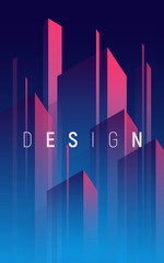 Wall Mural - vector gradient geometric abstract background, cover, poster