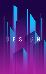 Wall Mural - vector gradient geometric abstract background, cover, poster