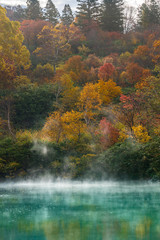  Autumn Onsen Lake Aomori Japan