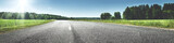 Fototapeta Na ścianę - asphalt road panorama in countryside on sunny spring day