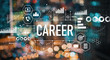 © Tierney - Career with blurred city abstract lights background