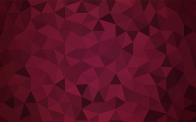 Dark Pink, Red vector low poly layout.