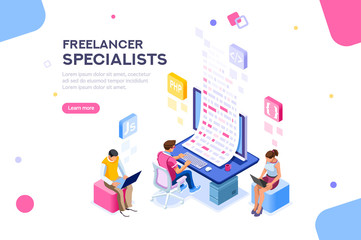 Wall Mural - infographic of software develop a project wireframe. engineering desktop workstation for office spec