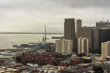 Fototapete - San Francisco downtown from above