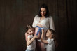 © zhagunov_a - mother of many children is waiting for a new baby