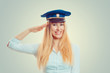 © hbrh - Woman in blue service cap