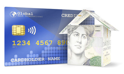 Poster - Credit Card House