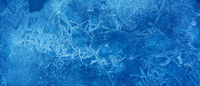 Nature Winter Background With Beautiful Natural Icy Pattern