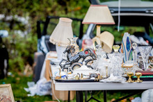 Dishes On Car-boot Sale In London