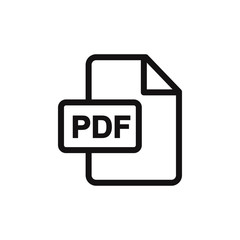 PDF vector icon