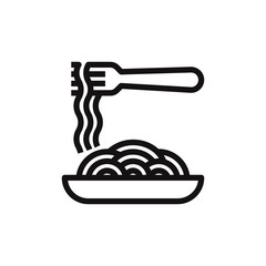 Spaghetti vector icon