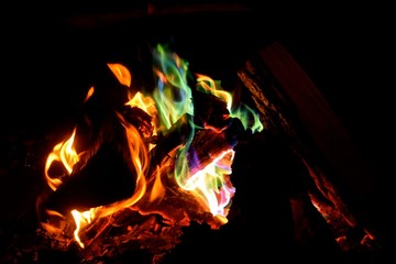 Colorful Campfire