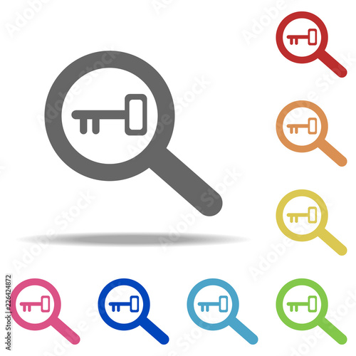 Keyword Research Icon Elements Of Seo Development In Multi Colored Icons Simple Icon For Websites Web Design Mobile App Info Graphics Stock Vector Adobe Stock