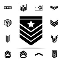 Military Epaulettes Icon. Army Icons Universal Set For Web And Mobile