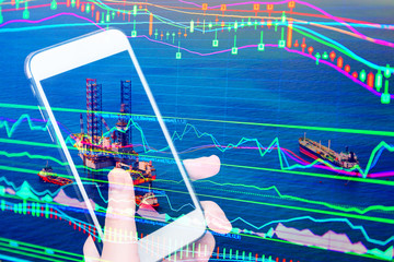 stock market on display
