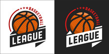 Illustration Of Modern Basketball League Logo