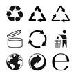 Packaging symbols set, packaging icons. Vector illustraion.