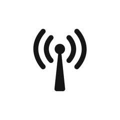 Wall Mural - wireless wifi icons, isolated on white background. vector illustration.