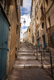 Fototapeta Na drzwi - Marseille, South of France, Stairs to vieux quartiers Le Panier