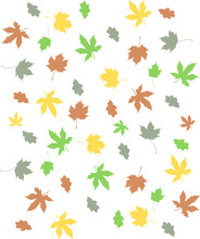 Achtergrond Gekleurde Herfst Bladeren In Rood Geel Blauw En Groene Kleuren