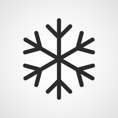 Canvas Print - snowflake flat icon. vector illustration.
