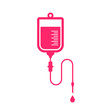 Blood infusion vector icon