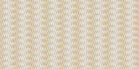 Knitted texture, wool melange yarn. Elegant shade of Almond Buff. Beige tint of almond bone in vector seamless background. Modern, fashionable color. Perfect place for text. Woolen cloth, handmade.