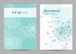 © debopre1vita - Brochure template layout design. Abstract geometric background with connected lines and dots