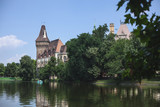 a beautiful historical place, a castle of the Dracula in Hungary in Budapest